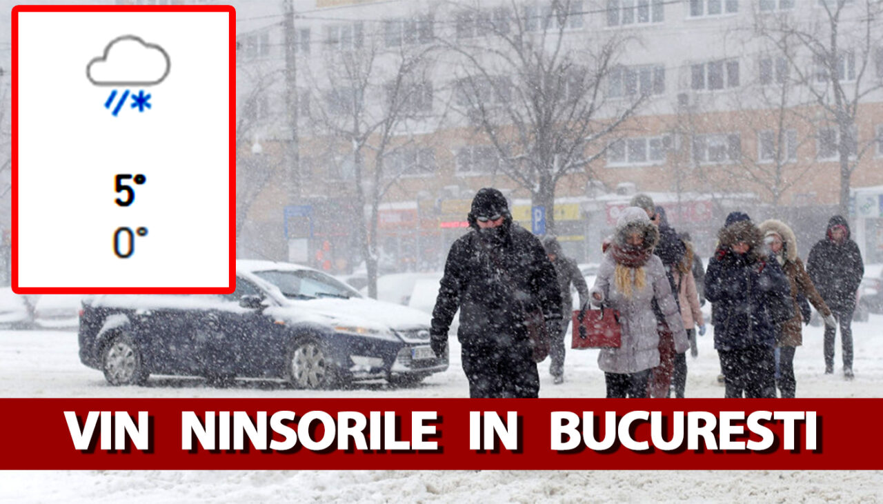Vine iarna în București! Meteorologii Accuweather anunță ninsori peste doar câteva zile