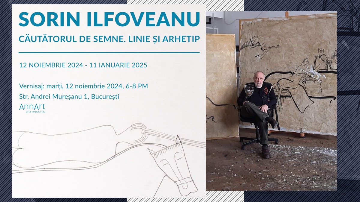 Galeria Annart deschide o nouă EXPOZIȚIE semnată Sorin ILFOVEANU – „Căutătorul de semne. Linie și arhetip”