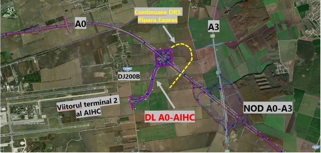 GUVERNUL aprobă finanțarea pentru legătura rutieră dintre Autostrada de Centură București Nord și viitorul Terminal 2 al Aeroportului Henri Coandă