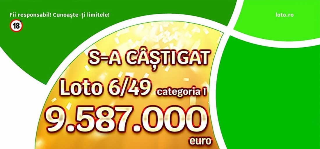 SUMA uriașă pe care a plătit-o câștigătorul marelui premiu la loto 6 din 49 pentru bilet. A jucat 630 de variante