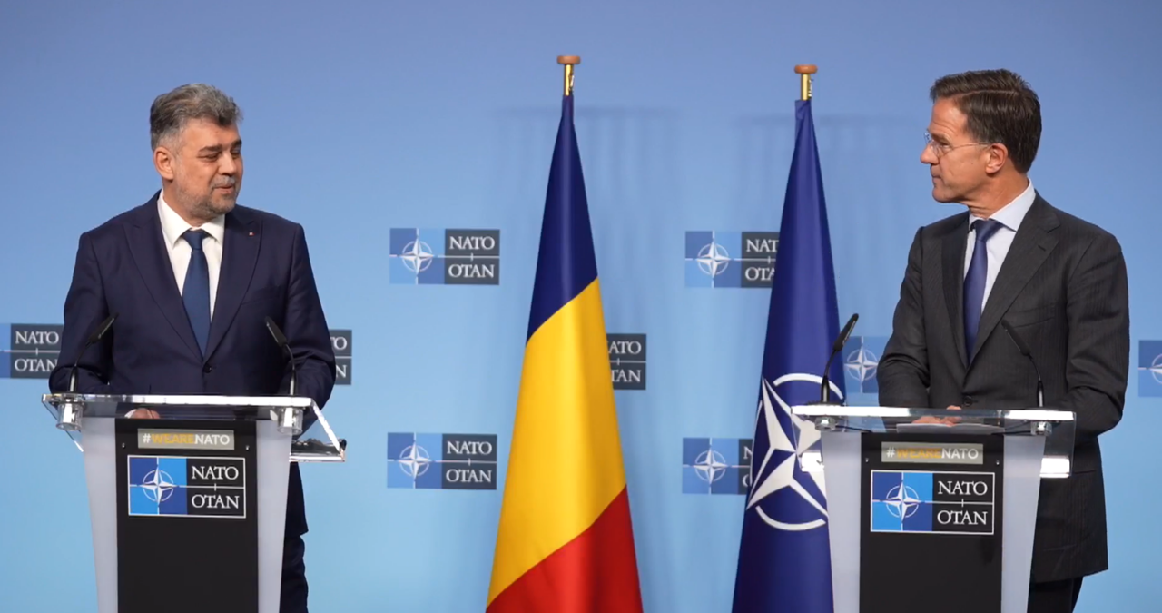 Marcel Ciolacu, la NATO: Rusia a readus RĂZBOIUL în Europa. Fiecare centimetru al teritoriului nostru este APĂRAT pe deplin