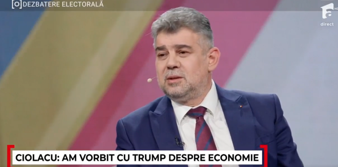Marcel Ciolacu, a doua convorbire cu TRUMP: Îmi place foarte mult de Donald Trump. Eu l-aș fi votat cu două mâini pentru această funcție
