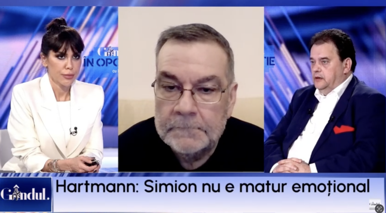 Hartmann: „SIMION nu este încă matur emoțional. Este și cel mai tânăr candidat. Aici cred că este problema lui”