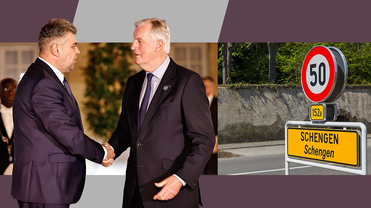 ÎNTÂLNIRE Marcel Ciolacu – Michel Barnier / Franța oferă sprijin TOTAL României în procesul de aderare la SCHENGEN