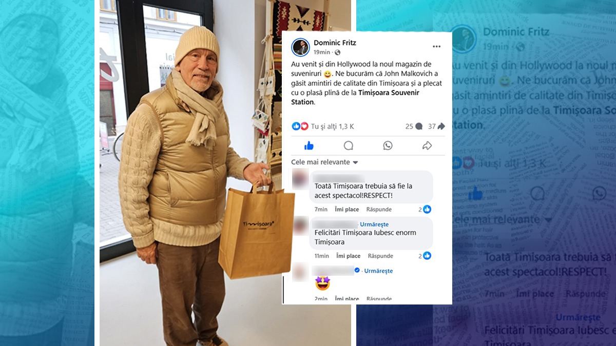 Star de la Hollywood, la shopping în TIMIȘOARA/Dominic FRITZ:  Au venit și din Hollywood la noul magazin de suveniruri