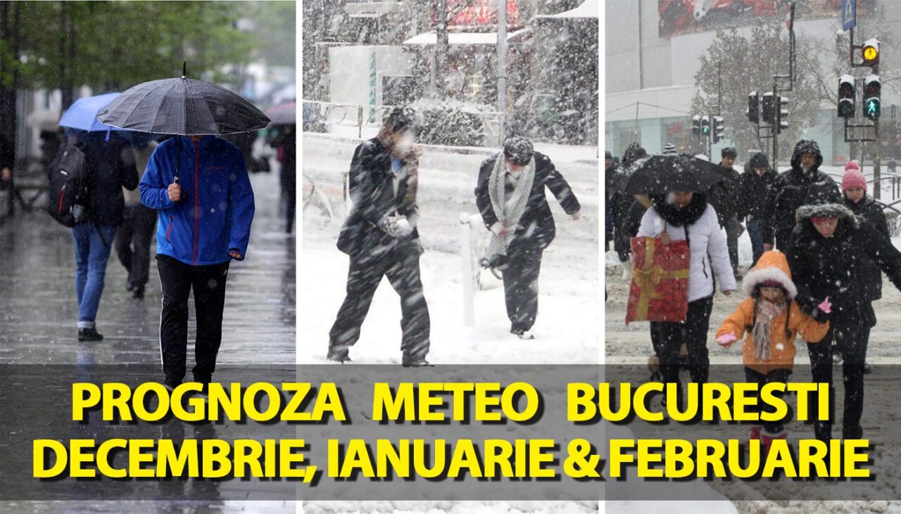 Prognoza Accuweather actualizată iarnă 2024/2025: Când ninge în București – în decembrie, ianuarie și februarie