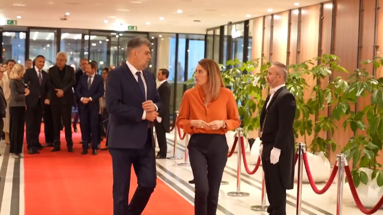 Marcel CIOLACU, întâmpinat de președinta PARLAMENTULUI European, la Bruxelles/Roberta METSOLA: Foarte mulți români, în Guvernul meu