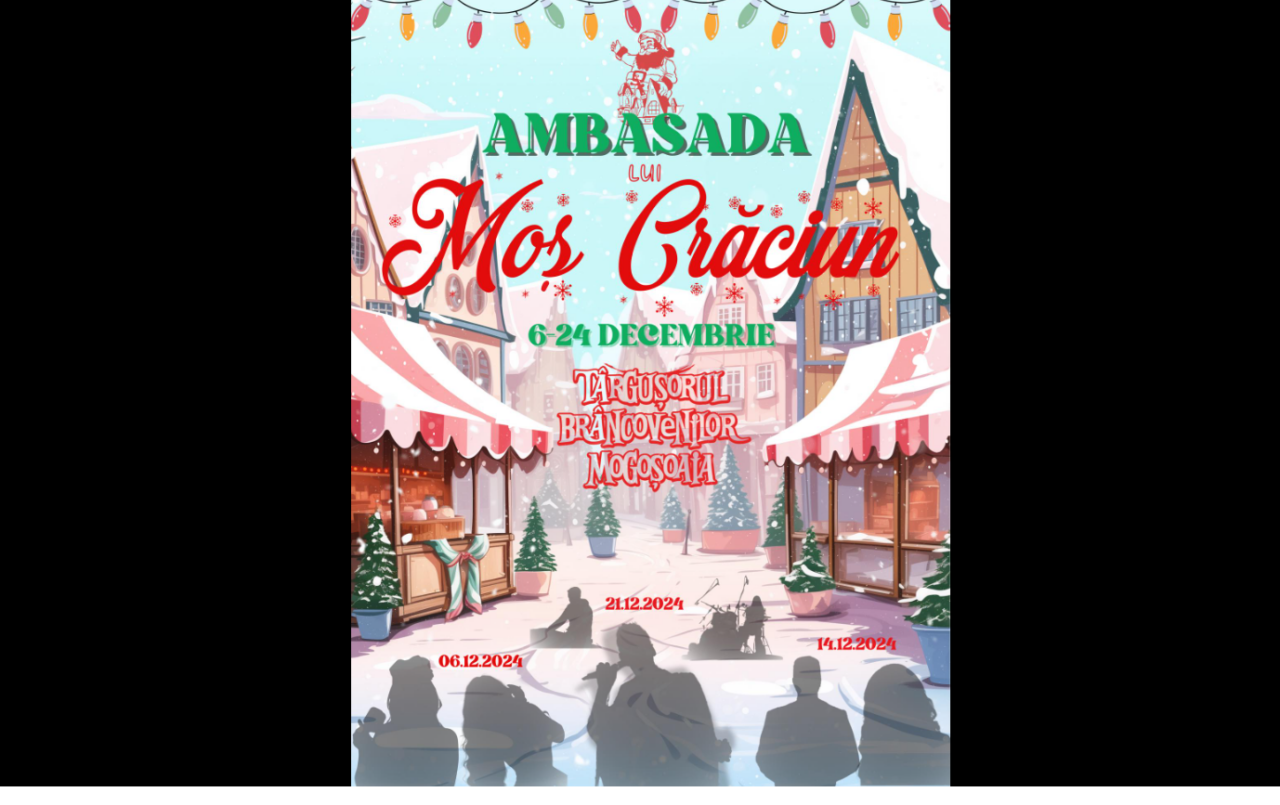 (P) Ambasada lui Moș CRĂCIUN se mută în parcul MOGOȘOAIA, în perioada 6-24 DECEMBRIE