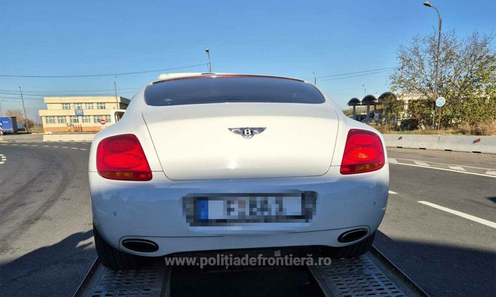 Un cetățean bulgar a încercat să intre în România cu un Bentley căutat de polițiști. „Figura ca FURAT, alertă emisă de autorităţile din Rusia”