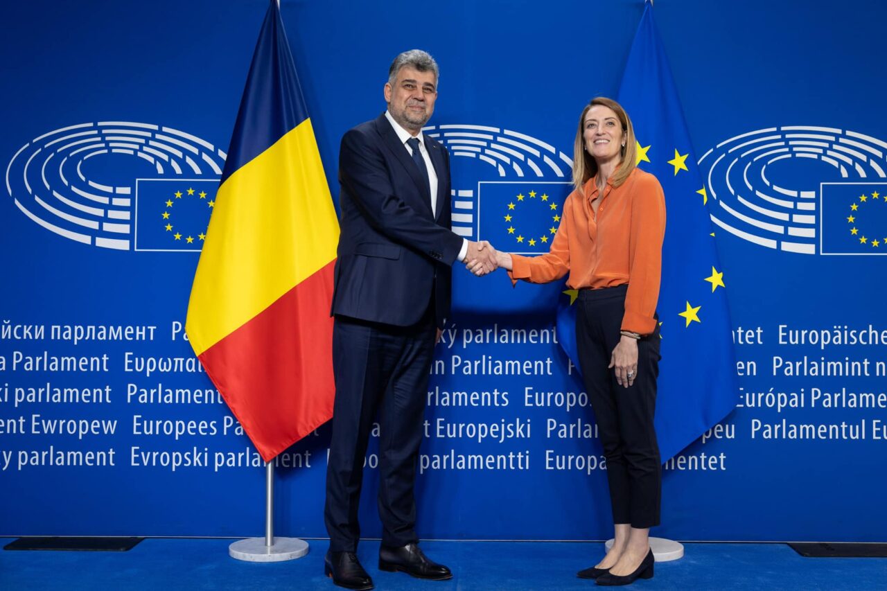 Marcel Ciolacu, după întâlnirea cu președintele P.E: „I-am mulțumit doamnei Metsola pentru sprijinul acordat României și pentru aderarea la Schengen”