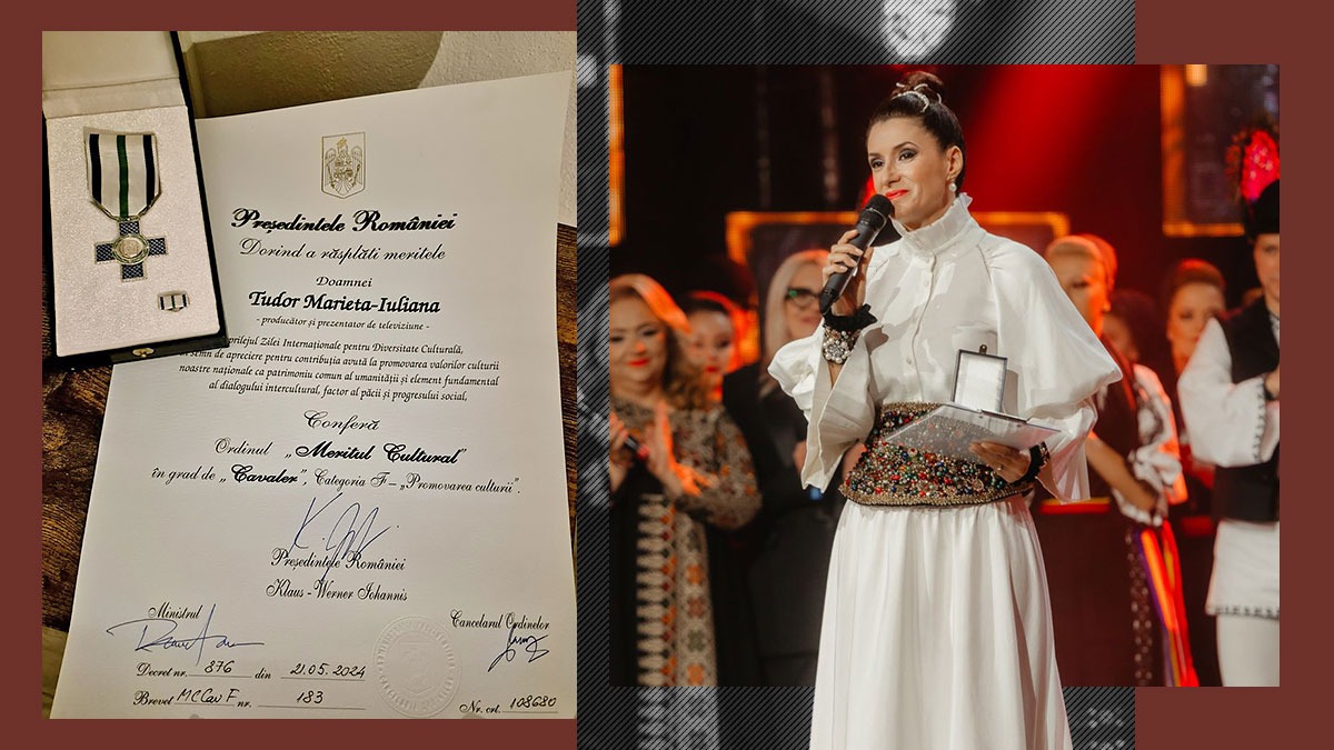 DECORATĂ de președinte. Iuliana Tudor, răsplătită cu Ordinul Meritul Cultural în grad de Cavaler pentru cariera în TVR