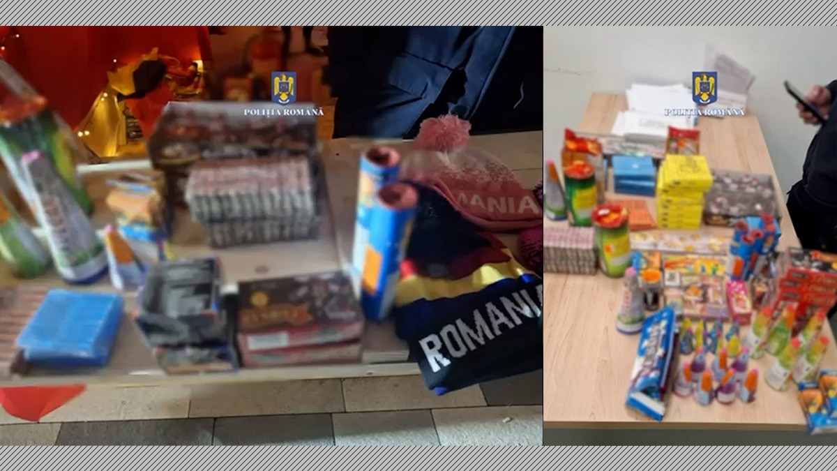 Captură impresionantă de PETARDE și ARTIFICII în București. Cazul a fost  preluat de Serviciului Arme și Explozivi 