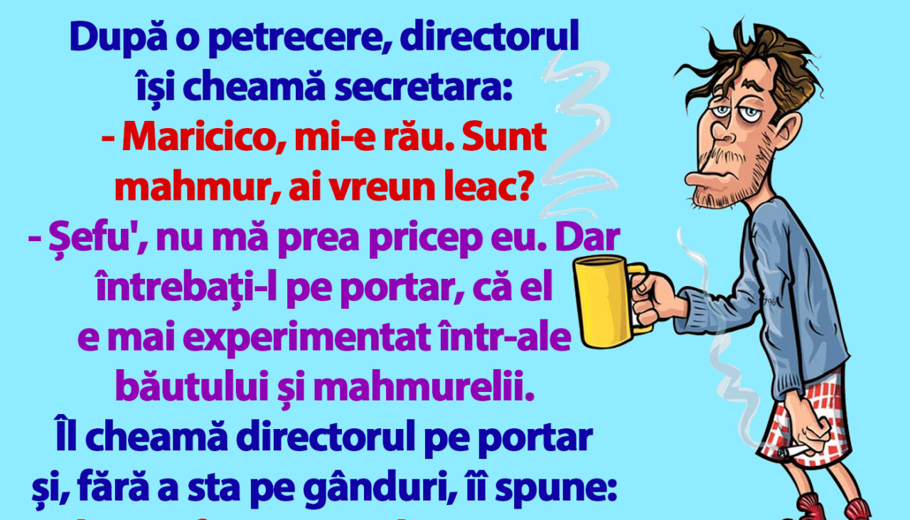 Bancul de duminică | După o petrecere, directorul își cheamă secretara