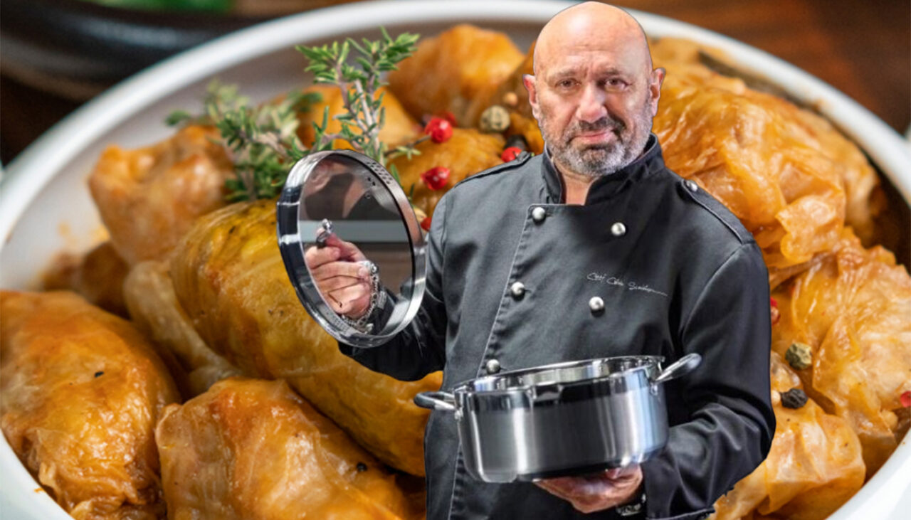 Cât costă să comanzi acasă o oală cu 13 SARMALE „by Cătălin Scărlătescu”, pentru masa de Crăciun