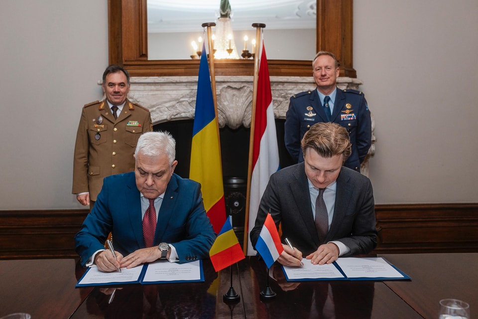România și Olanda au semnat o SCRISOARE de intenție privind extinderea colaborării la Centrul de instruire F-16