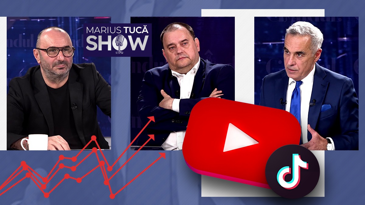 Călin Georgescu la Marius Tucă Show, audiențe-RECORD pe Youtube și TikTok. 235.000 de ore de vizionare, 5,1 milioane de like-uri