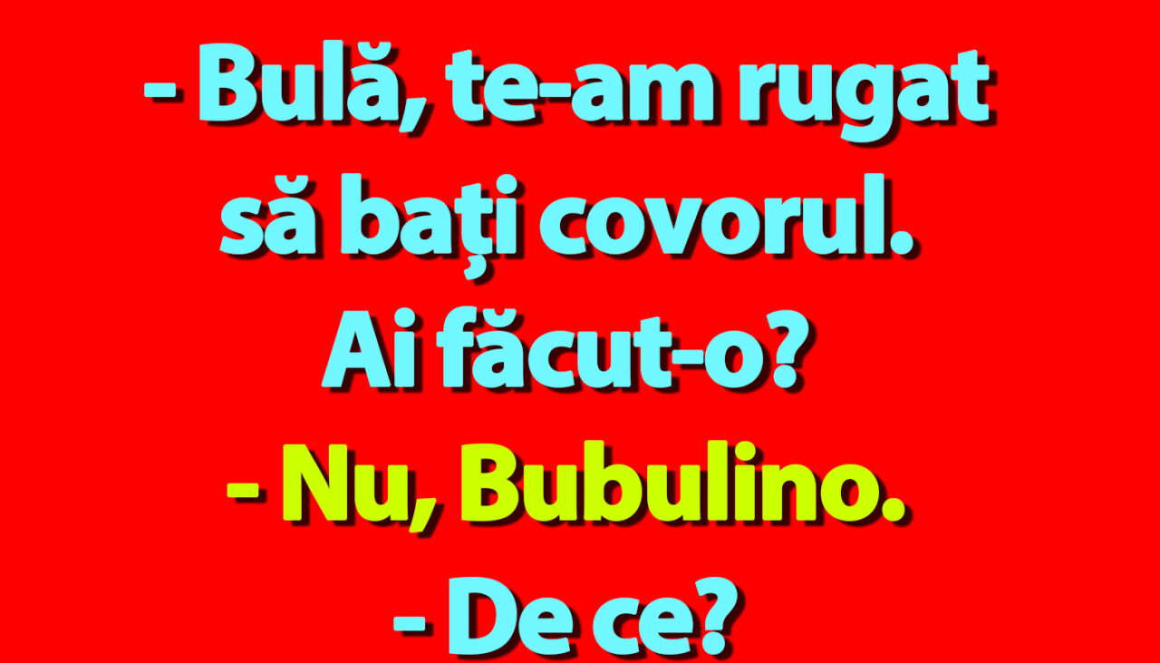Bancuri cu Bulă despre curățenia de Crăciun și umorul locului de muncă | sursa foto: Gandul