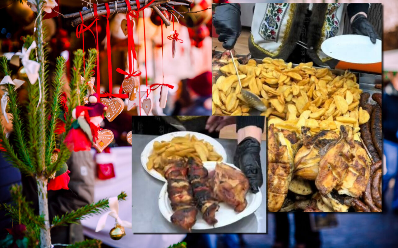 Prețul ireal plătit de un bărbat pentru o porție de cartofi, 2 frigărui și o jumătate de ceafă de porc la Târgul de Crăciun din Craiova