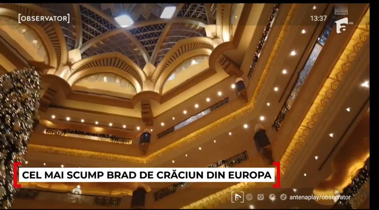 Cel mai scump brad de Crăciun din Europa se află în Germania. Costă peste 5 milioane de euro