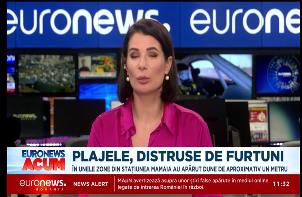 FURTUNILE au început să distrugă plajele românești. În Mamaia, valurile au mușcat din țărm și au creat dune de aproape un metru