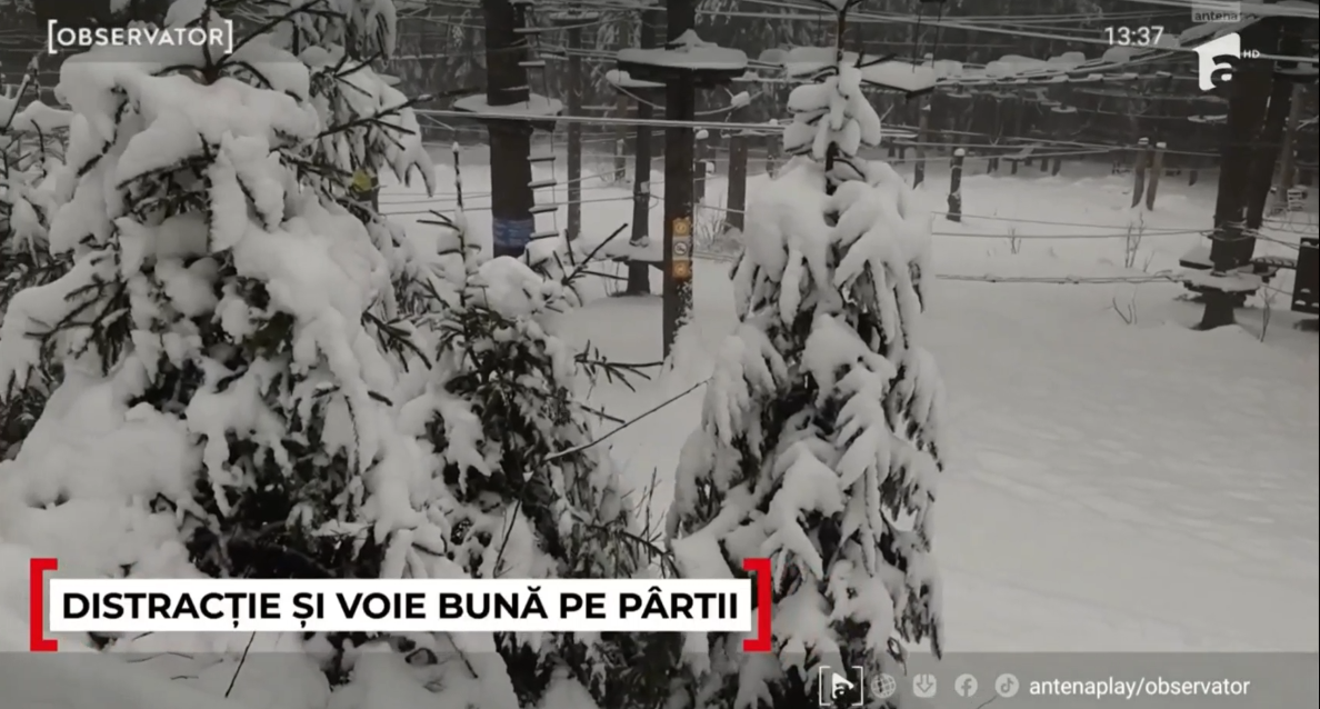 Harghita-Băi, destinația ideală pentru pasionații sporturilor de iarnă. Cum s-au distrat copiii și adulții