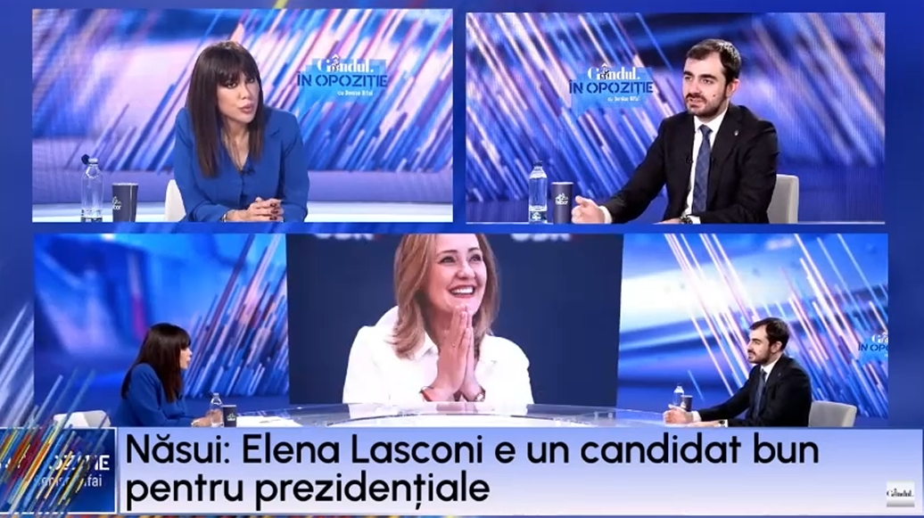 Claudiu NĂSUI: „Cred că doamna Lasconi a demonstrat o performanță, a ajuns în turul II la alegerile prezidențiale”