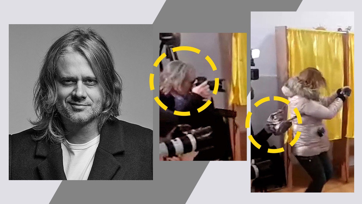 Jurnalista Gândul Cristina Corpaci a fost trântită la pământ de un fotograf, în momentul în care Călin Georgescu vota la parlamentare. Filmul agresiunii