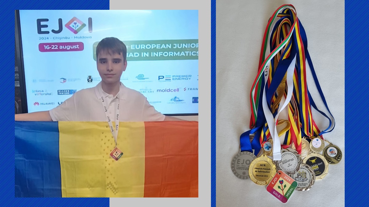 POVESTEA celui mai bun licean la informatică din Europa la juniori. De la pasiune pentru tehnologie la EXCELENȚĂ: „Este tobă de știință, e timpul lor”