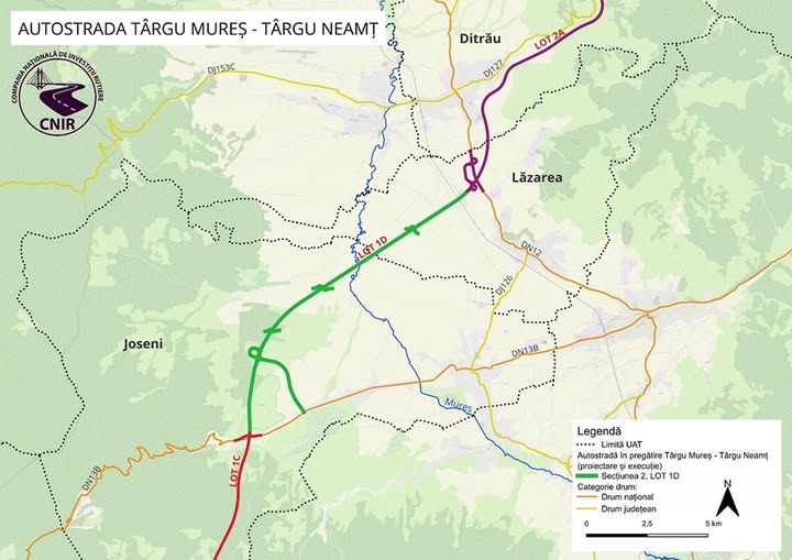Lotul Autostrăzii Unirii Joseni-Ditrău, LICITAT
