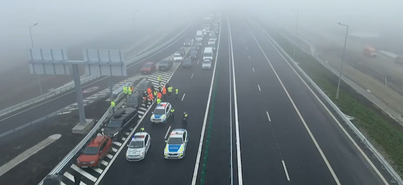 O treime din AUTOSTRADA MOLDOVEI a fost finalizată. Segmentul Buzău-Focșani a fost deschis vineri