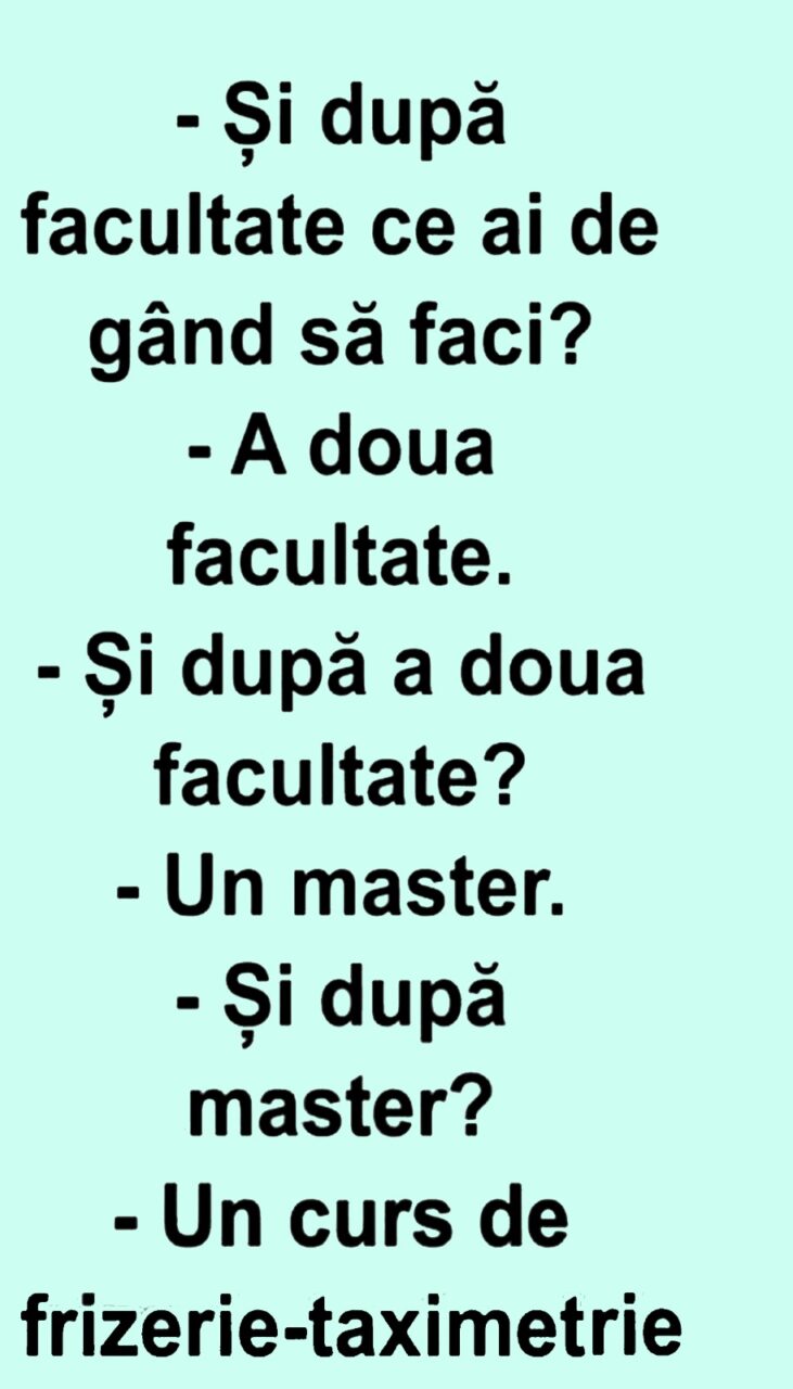 Bancul de joi | Planuri post-universitare