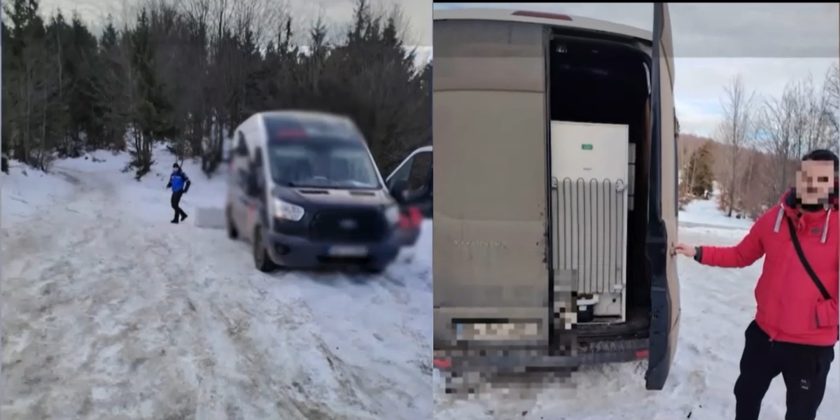 Bărbat, AMENDAT cu 10.000 de lei, pentru că voia să arunce un frigider într-o pădure din Maramureș