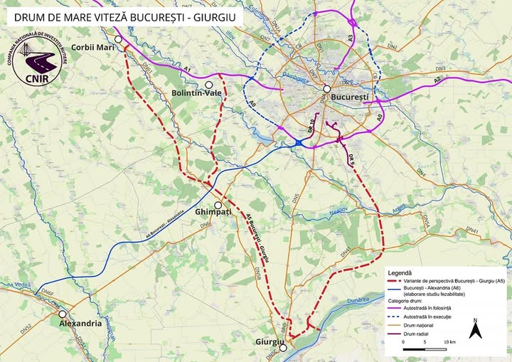 Supra-licitație pentru drumul de mare viteză București-Giurgiu. Unsprezece companii au depus oferte