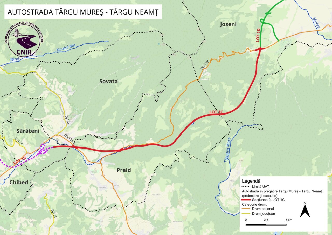 Ofertă unică pentru execuția Lotului 1C- Autostrada „Unirii”/Proiectul are o valoare de peste 6 miliarde de lei și 54 de luni pentru realizare