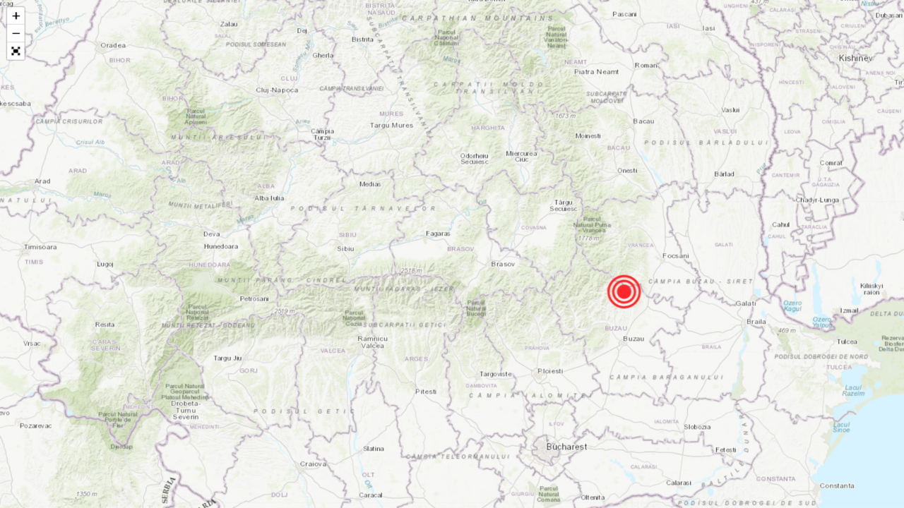 CUTREMUR în zona seismică Vrancea. Unde a fost resimțit seismul