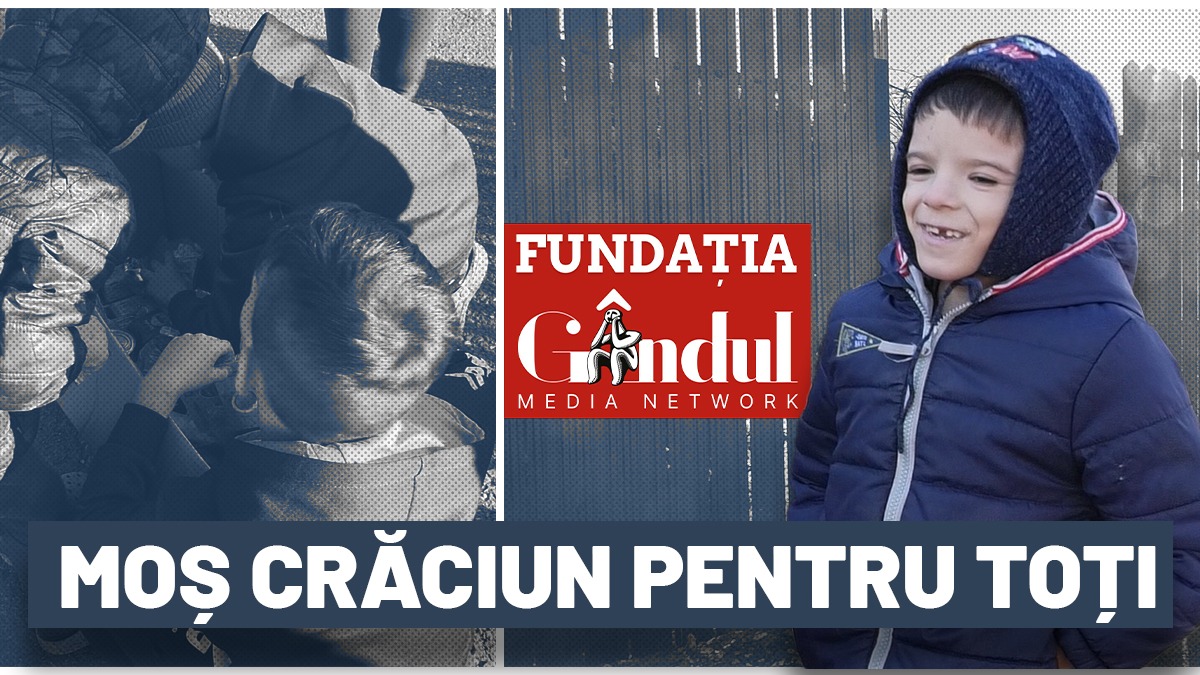„Moș Crăciun pentru Toți”. Fundația GÂNDUL MEDIA NETWORK, campanie umanitară: „O formă de manifestare a iubirii”