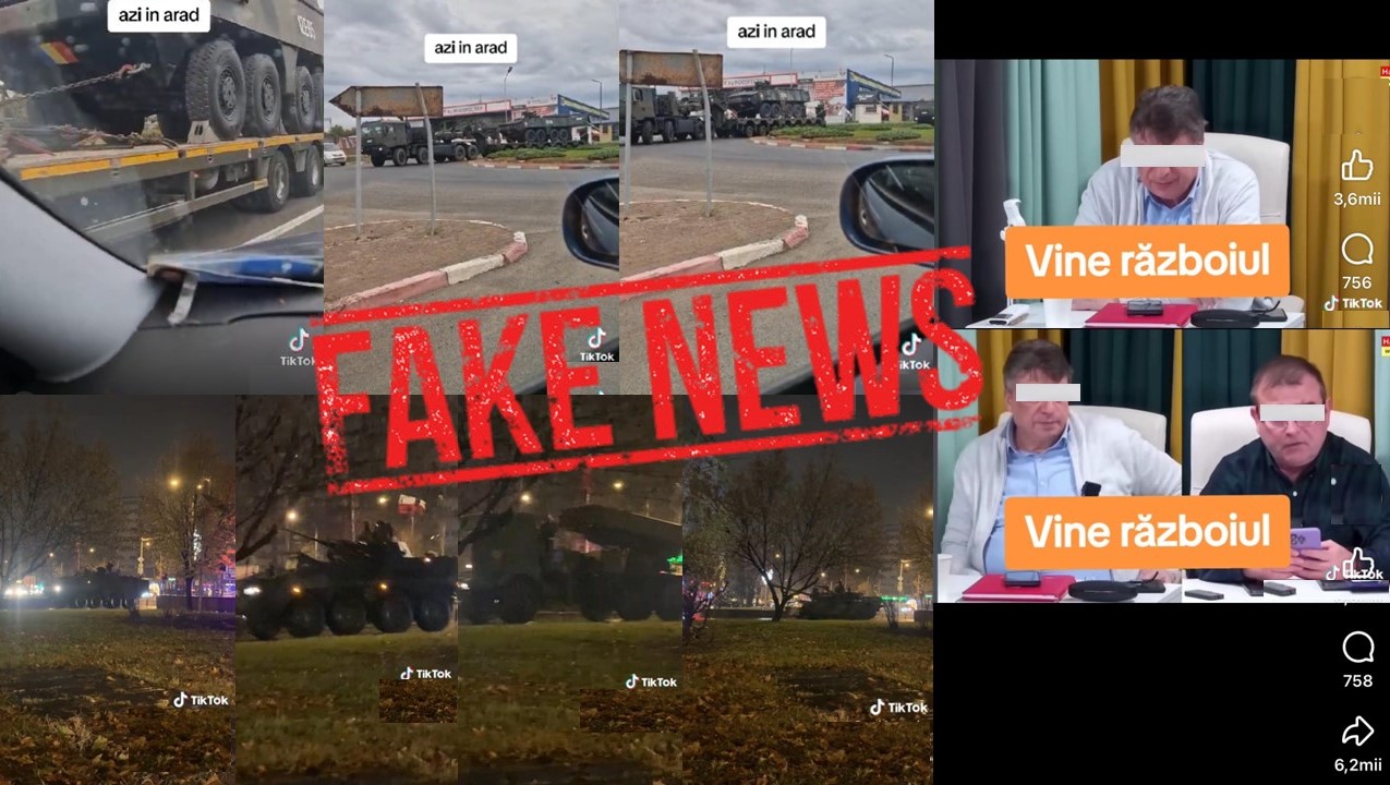 Ministerul Apărării semnalează o nouă dezinformare pe Tik Tok. „România NU se pregătește de război!”