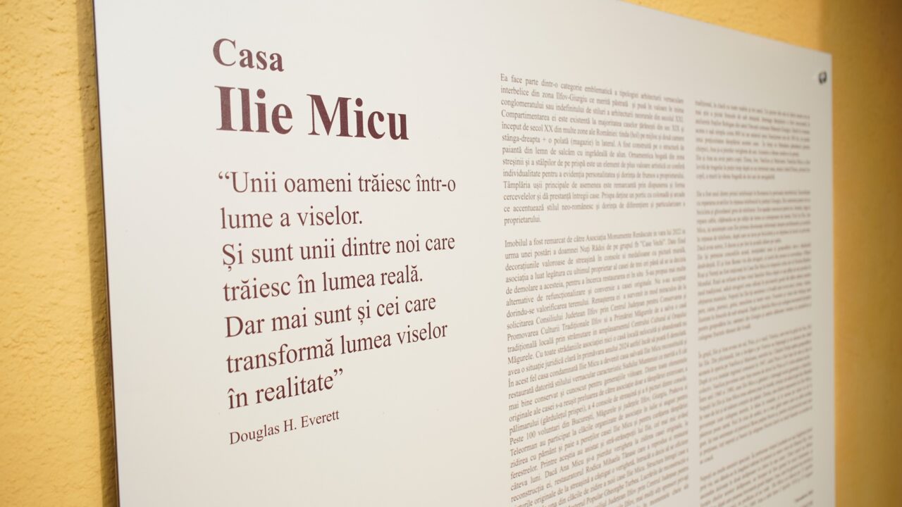 (P) Consiliul Județean Ilfov a inaugurat deschiderea „Voronețului caselor interbelice din Muntenia”