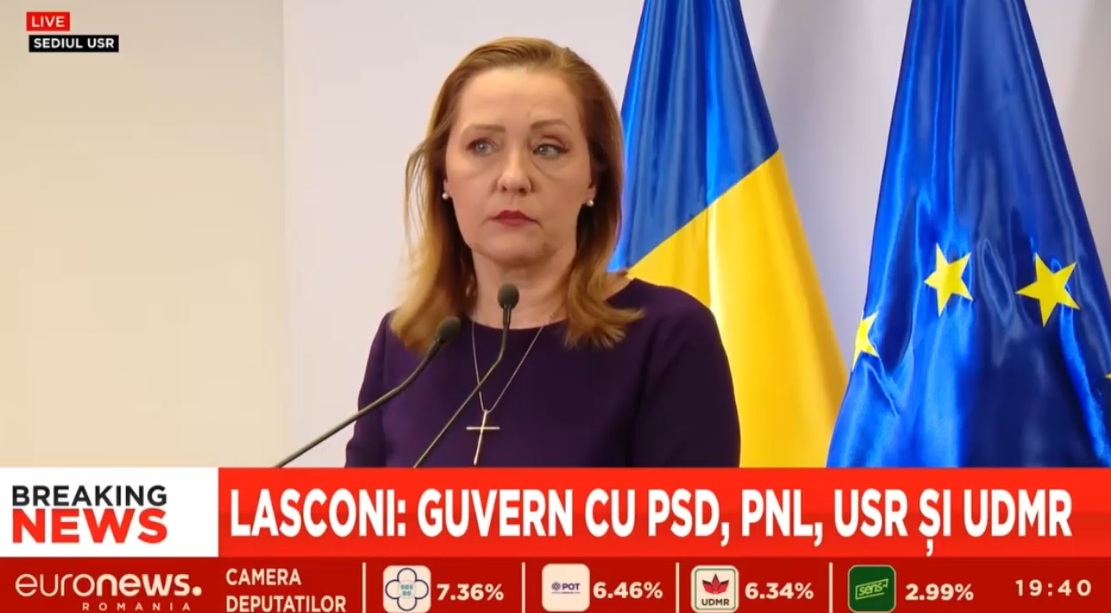 Elena Lasconi: „Premierul viitorului Guvern poate veni de oriunde, și de la PSD. Eu voi asculta vocea românilor”