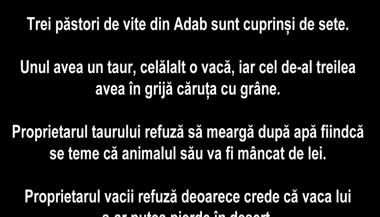 Cel mai vechi banc din lume | Păstorii din Adab sunt cuprinși de sete