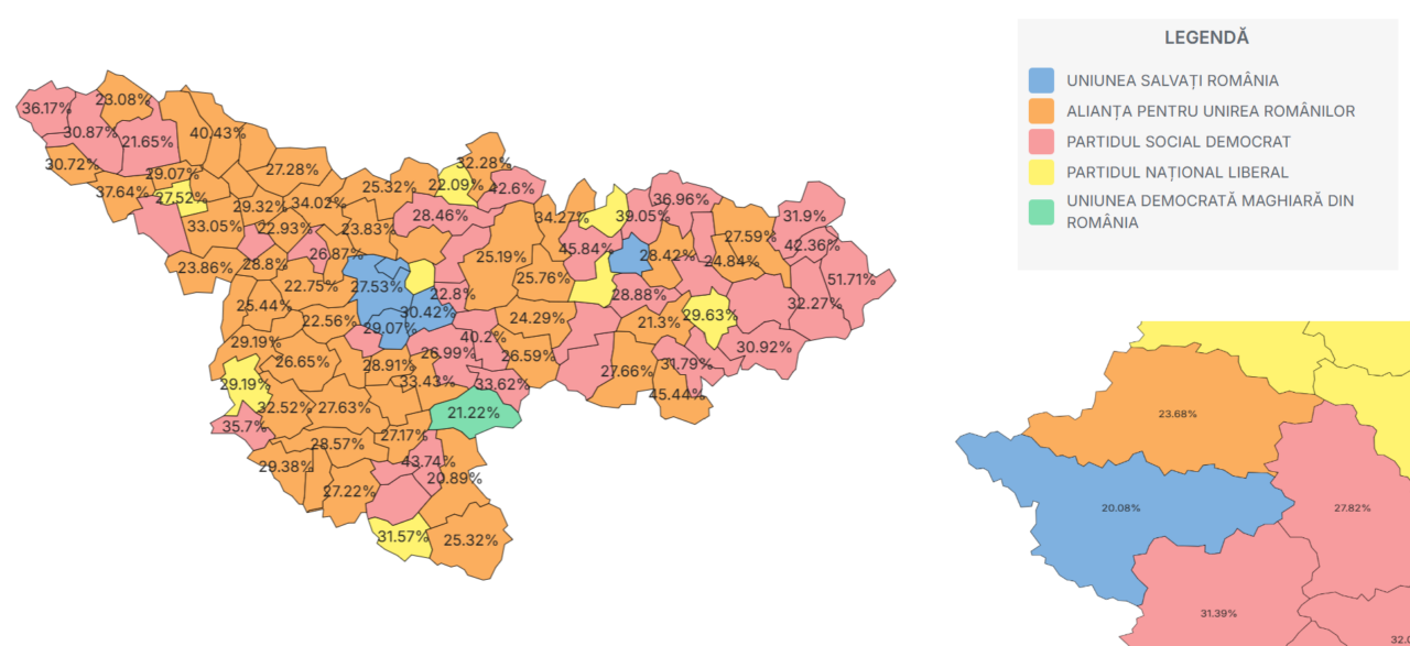 Rezultate alegeri parlamentare 2024 în județul Timiș. USR se impune la Timișoara. Lista candidaţilor la Senat şi Camera Deputaţilor