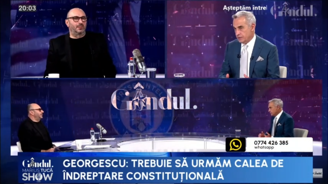 Călin Georgescu: „Trebuie să urmăm calea de îndreptare CONSTITUȚIONALĂ”