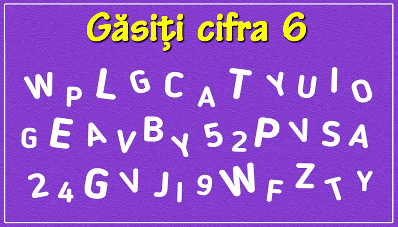 Test de logică pentru genii | În această imagine apare cifra 6. O puteți vedea?