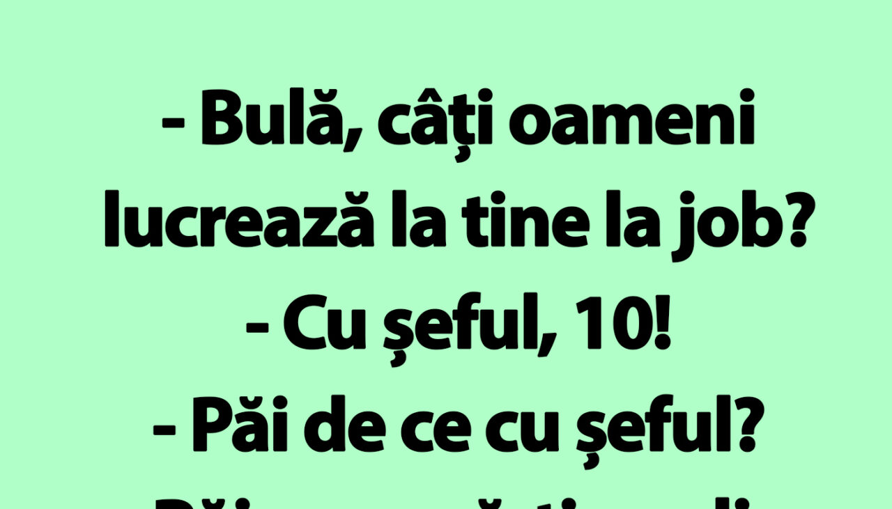 BANC | Bulă și șeful