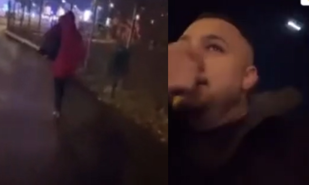 Un bărbat s-a filmat în timp ce AGRESEAZĂ o femeie pe o stradă din Capitală, în urma unei provocări pe TikTok. Individul, ARESTAT preventiv