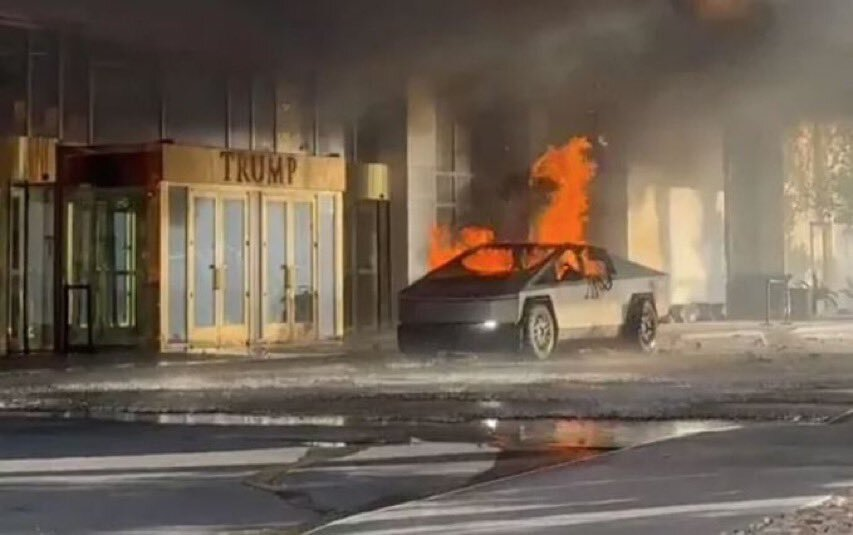 Explozie în fața hotelului TRUMP din Las Vegas. Un mort și șapte răniți după ce un Tesla Cybertruck a sărit în aer. Reacția lui Elon Musk