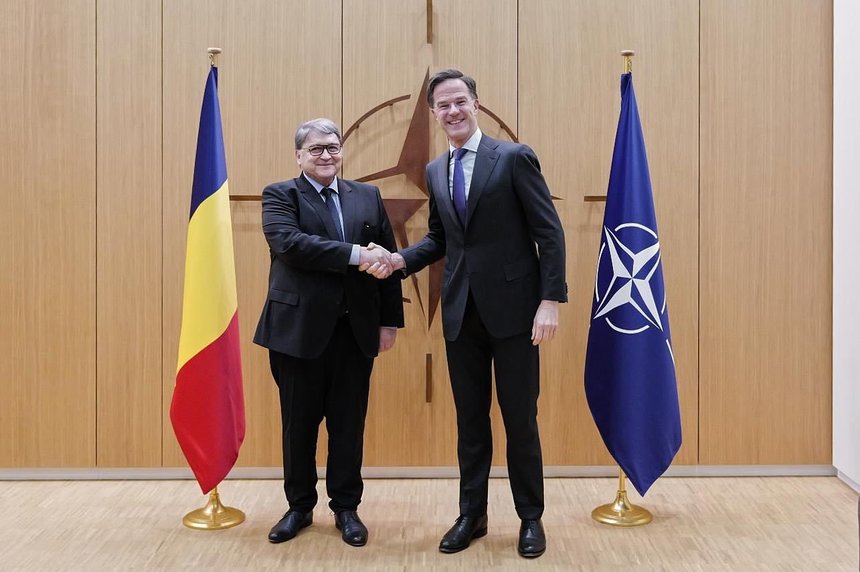 Prima întâlnire Emil Hurezeanu-Mark Rutte. Tema principală, ACȚIUNILE MALIGNE ale Rusiei la adresa NATO și partenerilor săi