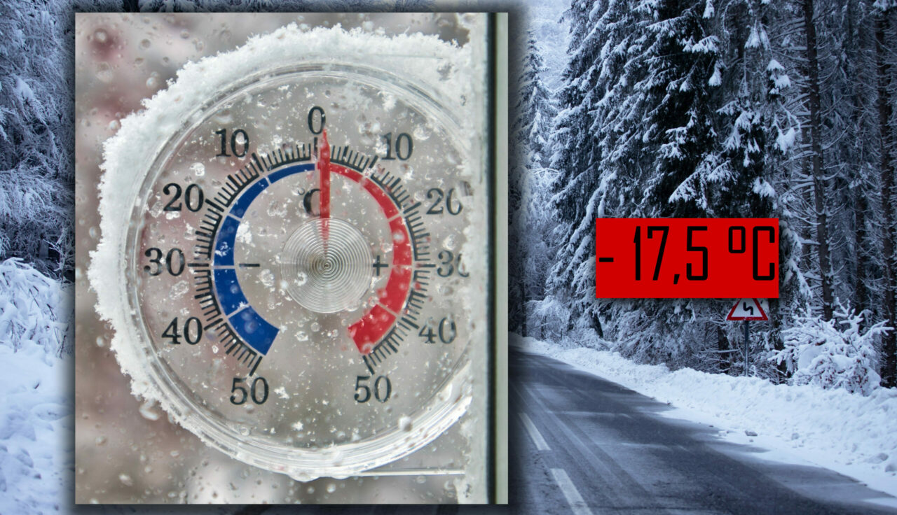 Orașul din România unde temperatura a coborât până la -17,5 grade Celsius, duminică dimineața. Recordul a fost de -35,8 grade