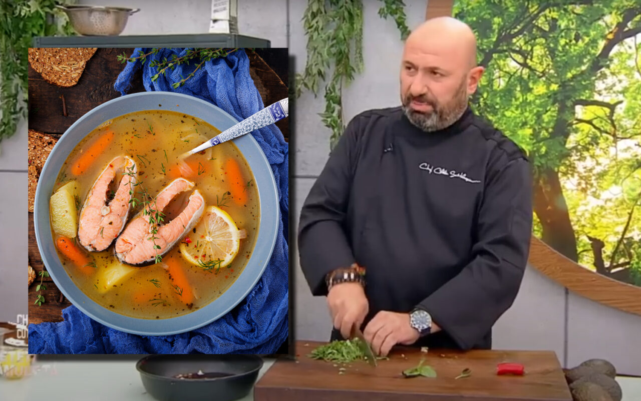 Rețeta de ciorbă de pește a lui chef Cătălin Scărlătescu. Ingredientul secret folosit pentru preparatul tradițional