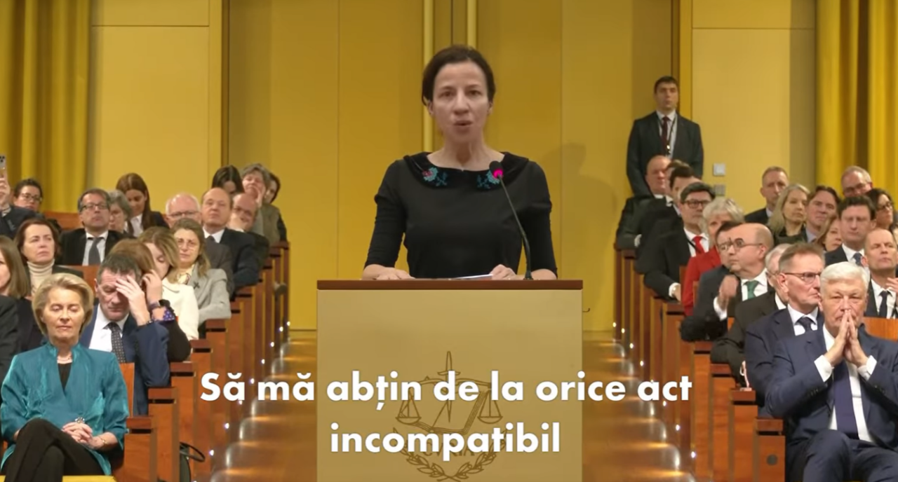 Roxana Mînzatu, vicepreședinte al Comisiei Europene, a depus jurământul în fața Curții de Justiție a Uniunii Europene